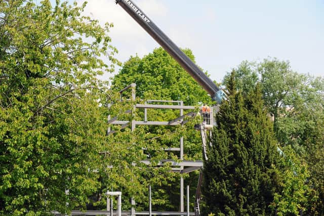 The site where the new Cosham Fire Station is being built along Southampton Road in Cosham.
Picture: Sarah Standing