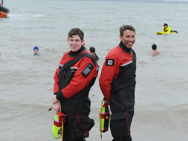 Pictured is: (l-r) Jack Pattison and Matt Knight from GAFIRS. Picture: Sarah Standing (010124-4293)
