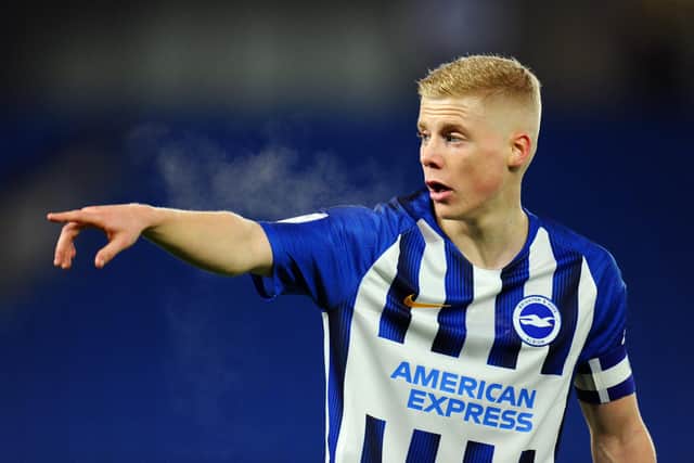 Alex Cochrane was on the bench for Brighton against Newcastle. Picture: Alex Burstow/Getty Images