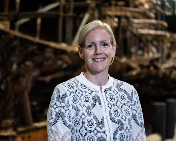 Dr Eleanor Schofield, Director of Collections at the Mary Rose Trust (Harvey Mills)