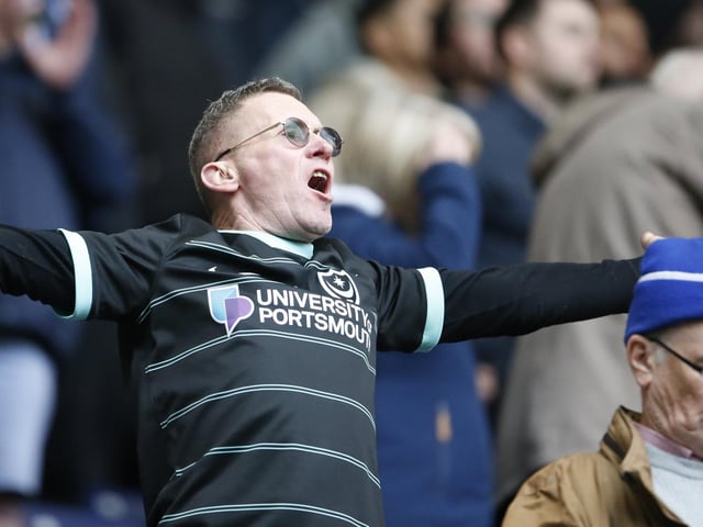 Unwavering support from the Deepdale away end!