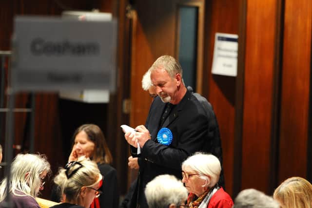 Portsmouth elections 2024 at Portsmouth Guildhall on Thursday, May 2. Pictured is: Simon Bosher, leader of Conservative group. Picture: Sarah Standing (020524-8103)