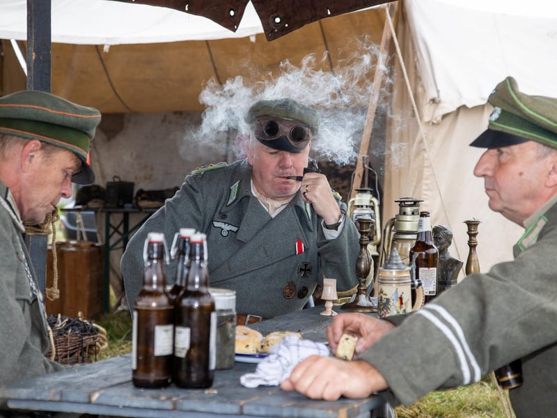 Pictured - Re-enactments, performers and military equipment was all on show this weekend.