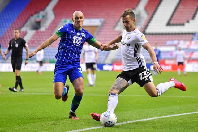 Kal Naismith reunited with Paul Cook at Wigan and it was during his DW Stadium time that he made his debut as a centre-half. Picture: Nathan Stirk/Getty Images.