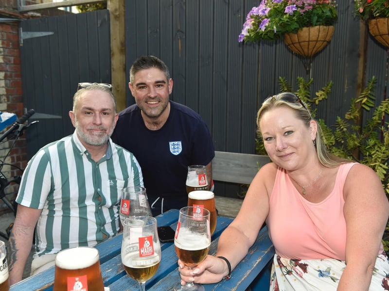 Fans at the The Shepherd's Crook Pub and Kitchen in Milton ahead of the match