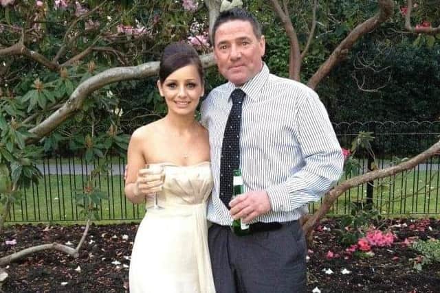 Andrew Oliver pictured with his youngest daughter, Amy.