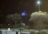 Screen shot from a video of emergency services in Southsea taken by Carrie Knightingale