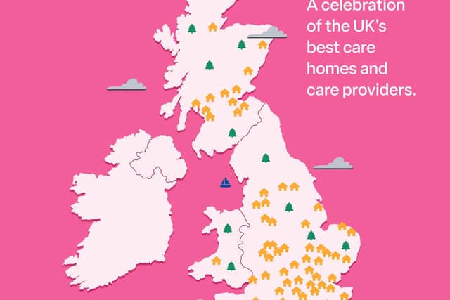 Portsdown View in Havant has been named one of the top 100 care homes in the UK.