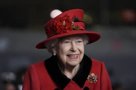 Queen Elizabeth II during a visit to HMS Queen Elizabeth at HM Naval Base ahead of the ship's maiden deployment on May 22, 2021 in Portsmouth Picture: Steve Parsons - WPA Pool / Getty Images)