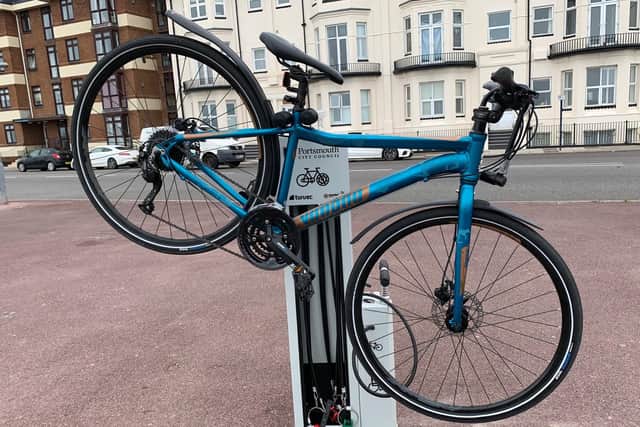 One of the bike repair stations across Portsmouth. Picture: Portsmouth City Council