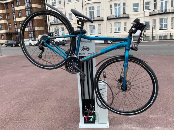 One of the bike repair stations across Portsmouth. Picture: Portsmouth City Council