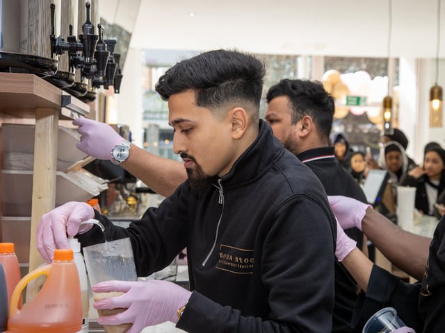 Boba Bloom has opened its latest store on Arundel Street in Portsmouth on Saturday, serving up teas and delicious looking pancackes.
Pictured - Boba Blooms grand opening on Arundel Street
Photos by Alex Shute
