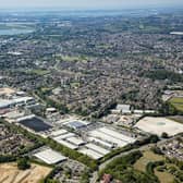 An aerial view of Havant, showing the Pfizer site in New Road. Picture by CJB Photography