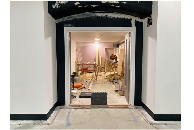 Part of a series of pictures inside Kingston Prison taking during work to redevelop the building as a residential block in 2021-22 - 'Old Portsmouth Gaol'. Picture by Grant Capstick Photography