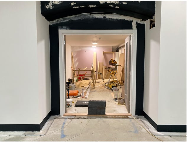 Part of a series of pictures inside Kingston Prison taking during work to redevelop the building as a residential block in 2021-22 - 'Old Portsmouth Gaol'. Picture by Grant Capstick Photography