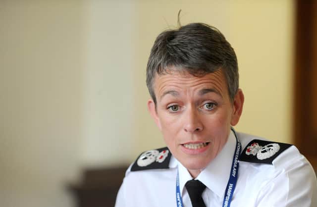 Hampshire chief constable Olivia Pinkney. Picture: Sarah Standing (160563-482)