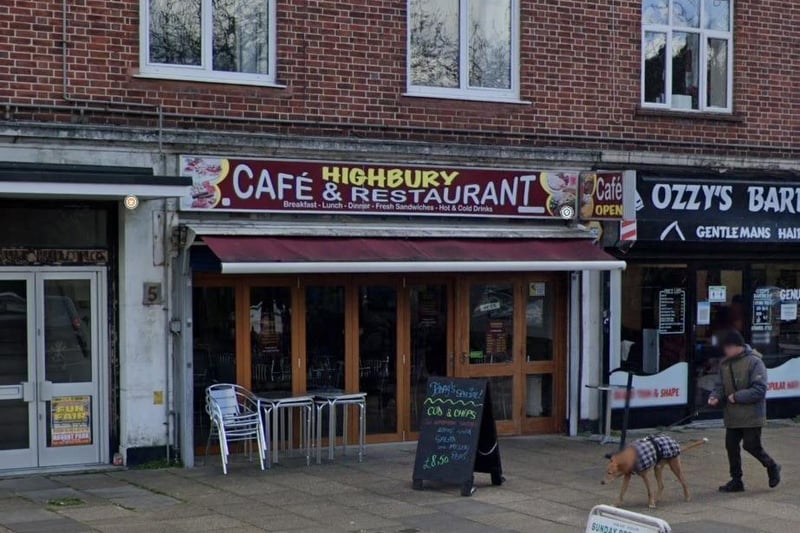 Highbury Cafe in Portsmouth Road, Cosham, was rated 5 on May  30 2018.