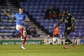 Paul Downing was one of three injuries picked up by Pompey in their Papa John's Trophy defeat to Sutton United. Picture: Jason Brown/ProSportsImages