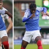 Pompey academy talents Sam Folarin and Koby Mottoh played at Bognor last night. Picture: Jason Brown.