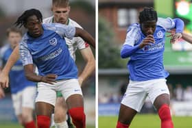 Pompey academy talents Sam Folarin and Koby Mottoh played at Bognor last night. Picture: Jason Brown.