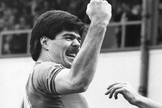 Mick Quinn proved an excellent March 1986 recruit from Oldham Athletic for Alan Ball