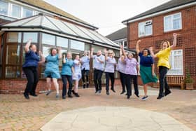 Alverstoke House Nursing Home staff pictured on Friday 15th October 2021.

Picture: Habibur Rahman