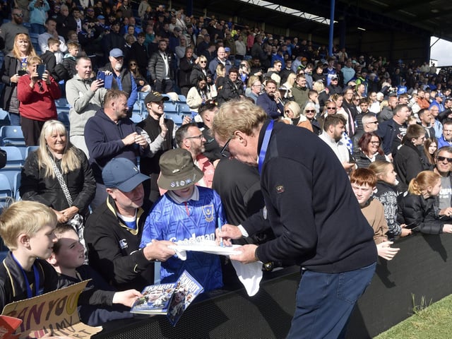 A charity match was held between Pompey Legends v Alan Knight Celebrity XI at Fratton Park. Picture: Sarah Standing (050525-2882)