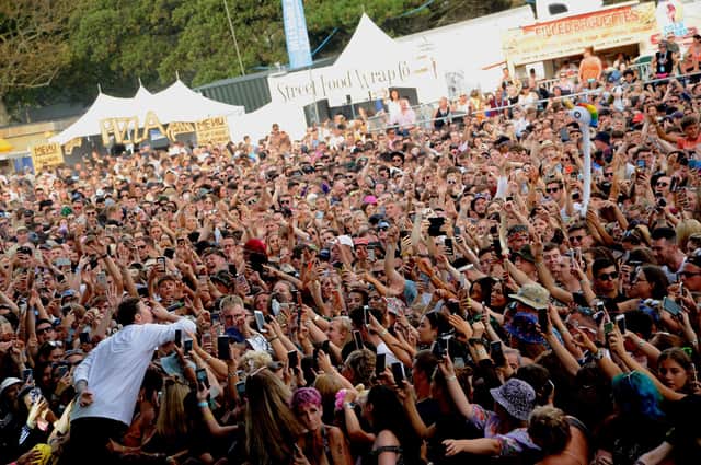Professor Green performs to a huge crowd at Victorious Festival, 2019. Picture by Paul Windsor.