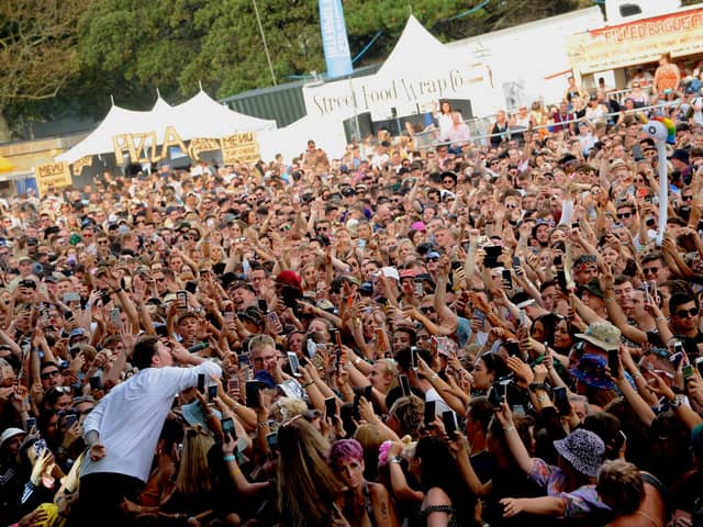 Professor Green performs to a huge crowd at Victorious Festival, 2019. Picture by Paul Windsor.
