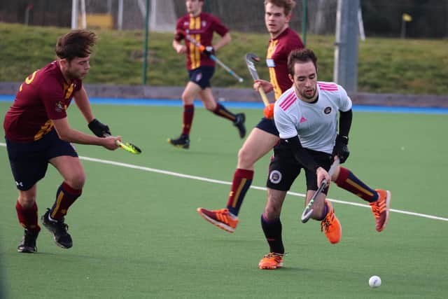 Portsmouth (white) in action during their win at Southampton University. Picture by Alan Duffy