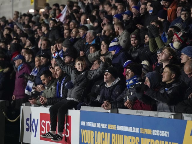 1,164 Pompey fans made the midweek trip to Burton Albion's Pirelli Stadium