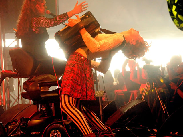 Holy Moly and The Crackerspeforming at Wickham Festival in 2019.
Picture: Paul Windsor