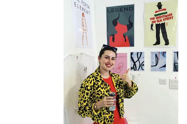 Lola Huntley, 22, from Southsea, who has set up a graphic design business.