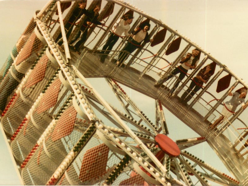 People enjoying the amusements in Portsmouth in the 1980s. Picture by Steve Spurgin