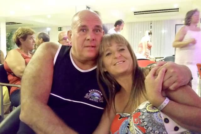 Pictured: Jane Callaghan with Steve Dymond