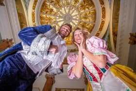 Cinderella - Michell Antrobus and Prince Charming, Grant Urquhart at Queens Hotel, Southsea, Portsmouth on Tuesday 4th October 2022
Picture: Habibur Rahman