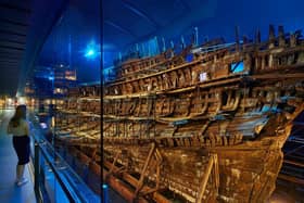 View of Mary Rose's Stern to Bow from the Main Deck Gallery - Copyright Mary Rose Museum