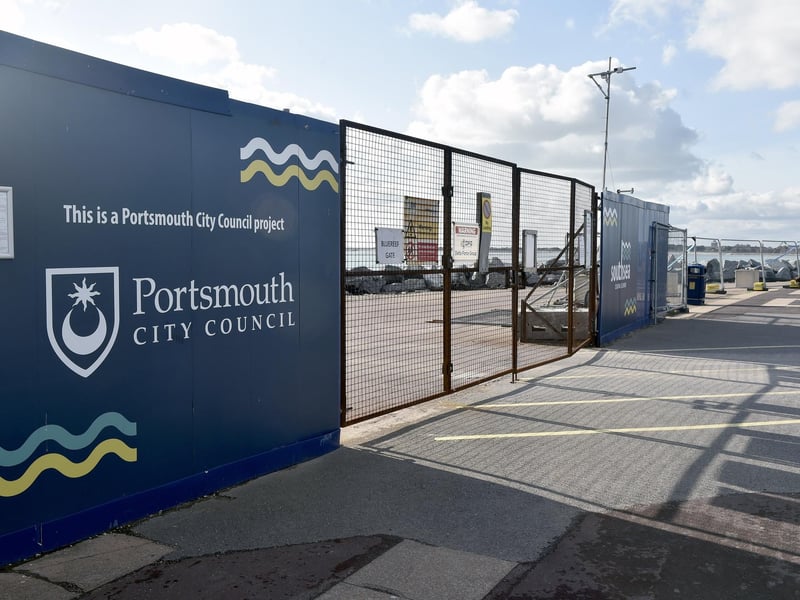 Southsea seafront before the coastal scheme work starts. Picture: Sarah Standing (101024-3111)