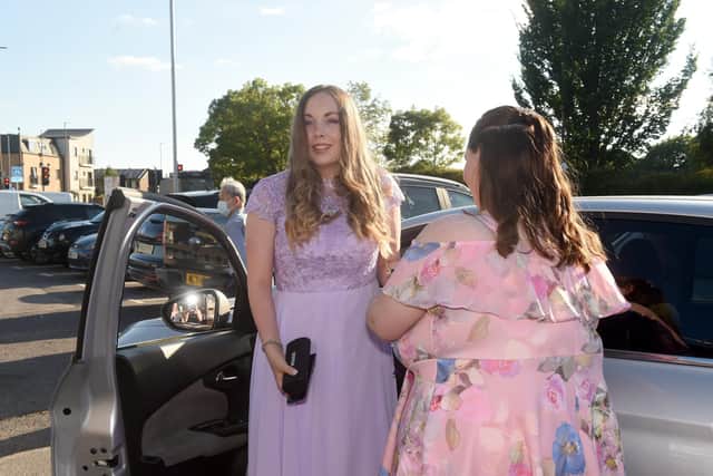 Molly Douch (16) from Milton, was told she could not attend her school prom at St Edmund's Catholic School down to her poor attendance as she has a chronic condition, Crohn’s disease. Molly's family and friends threw her a surprise prom at The Good Companion Pub in Portsmouth on Thursday, July 7.

Picture: Sarah Standing (070722-1321)