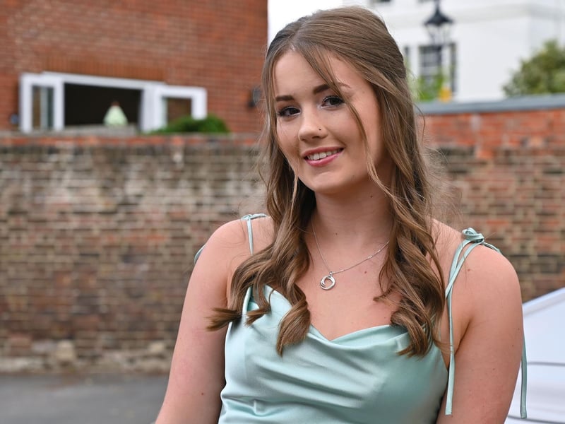 Leavers at Portsmouth High School GDST have celebrated their prom and it was a brilliant evening full of laughter. 
Pictured: Faith Cox