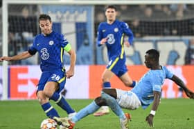 Chelsea captain Cesar Azpilicueta, left. Picture: Jonathan Nackstrand/Getty Images
