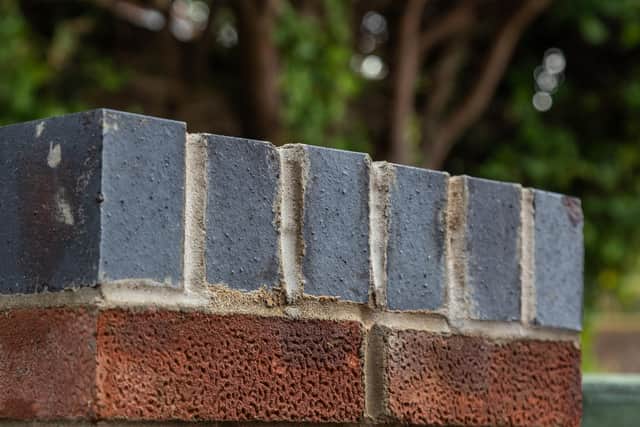 An example of the poor brickwork carried out at the home of Tim King. Picture: Mike Cooter (151022)