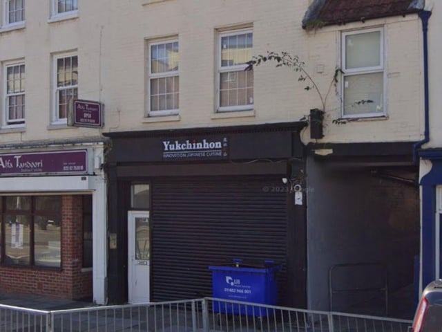 Yukchinhon Japanese Restaurant, a restaurant at 62 Queen Street, Portsmouth was given a new one-out-of-five food hygiene rating after assessment on November 23, the Food Standards Agency's website shows.