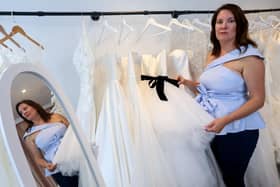 Andrea Dargon is closing her bridal shop - Margaux Mae Bridal in West Street, Fareham - because of the cost of living crisis
Picture: Chris Moorhouse (jpns 210922-11)