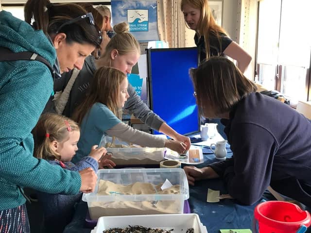 Families learning about Chichester Harbour’s wildlife