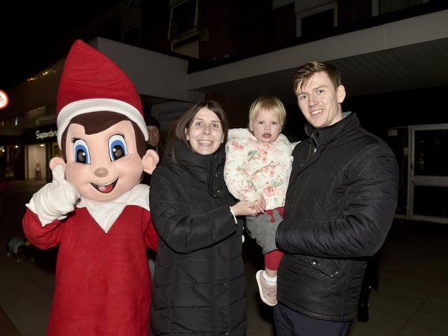 Lauren and Jack White with their daughter Ella, 1, from Portchester.  Picture: Sarah Standing (291124-6764)