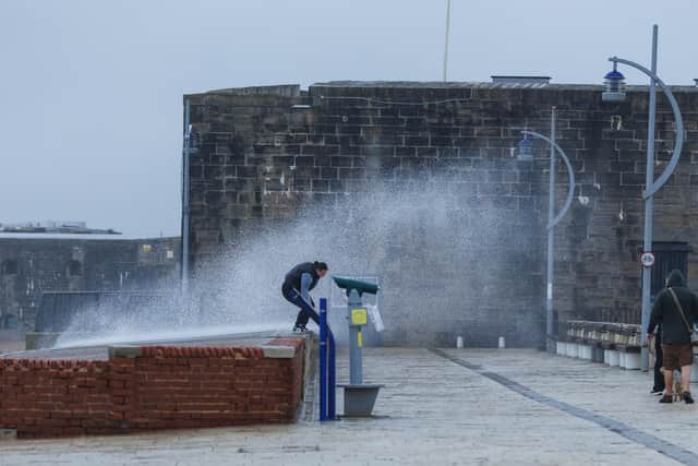 Wind and rain in Southsea
