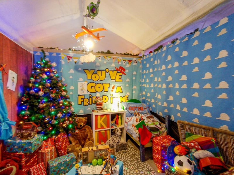 The walk features a Christmas themed Toy Story bedroom.  Picture: Habibur Rahman