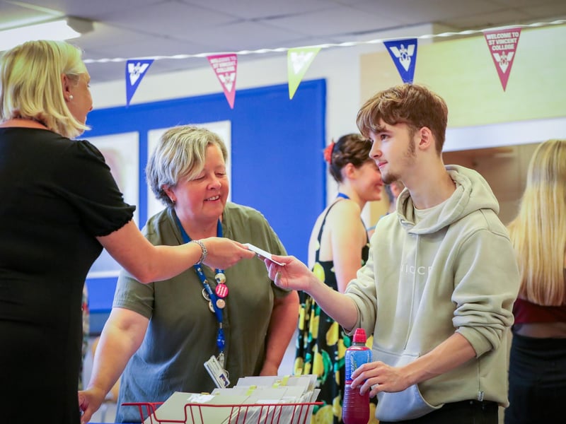 Kai Cooper collects his results.
Picture: Chris Moorhouse (jpns 170823-06)