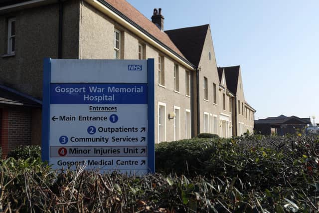 Gosport War Memorial Hospital, Bury Rd, Gosport.            Picture: Chris Moorhouse             (230219-5)